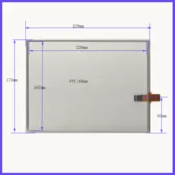 Оптовая продажа 2 шт./лот 229*172 мм 12,1 дюймов 4 линии резистивный экран это совместимо 229*172