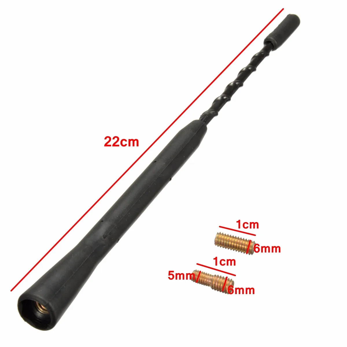 

Universal 9inch Replacement Car Radio Stereo Aerial Bee Sting Mast Antenna Black 2 Screws For Almost All Cars