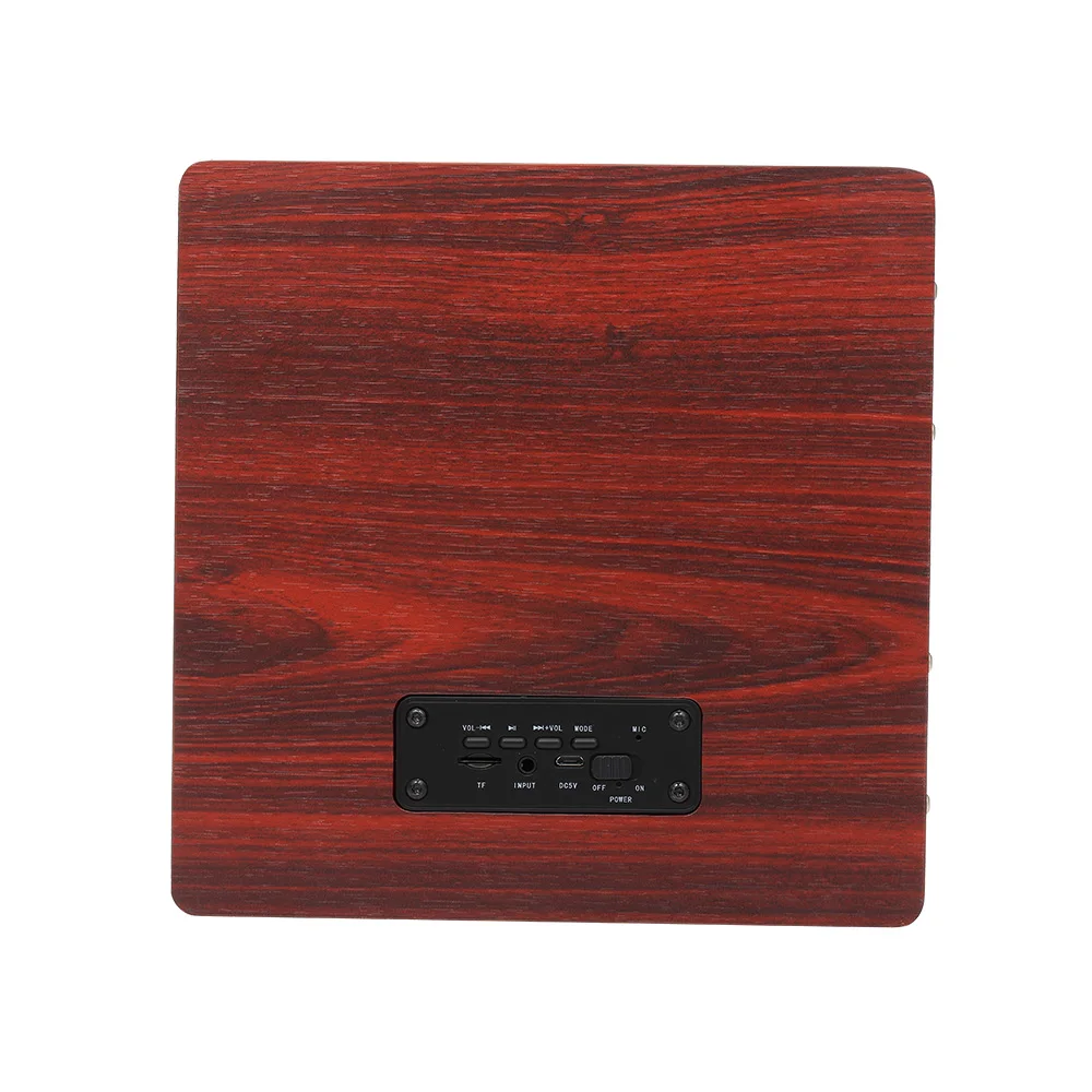 Q5 деревянный Bluetooth динамик 4 2 3 Вт * Рог Поддержка FM TF карта AUX в сабвуфер