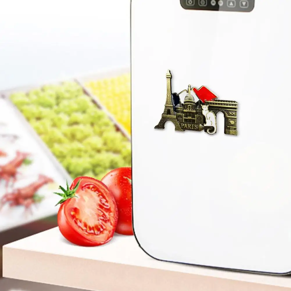 Французский Париж холодильник металлический 3D сувенир магнит на ручной работы