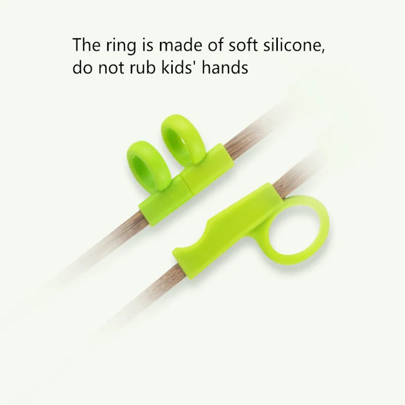 1 пара, милые детские палочки для малышей начинающих практические палочки для еды из дерева с мультяшным изображением для повторного использования учебные палочки для еды