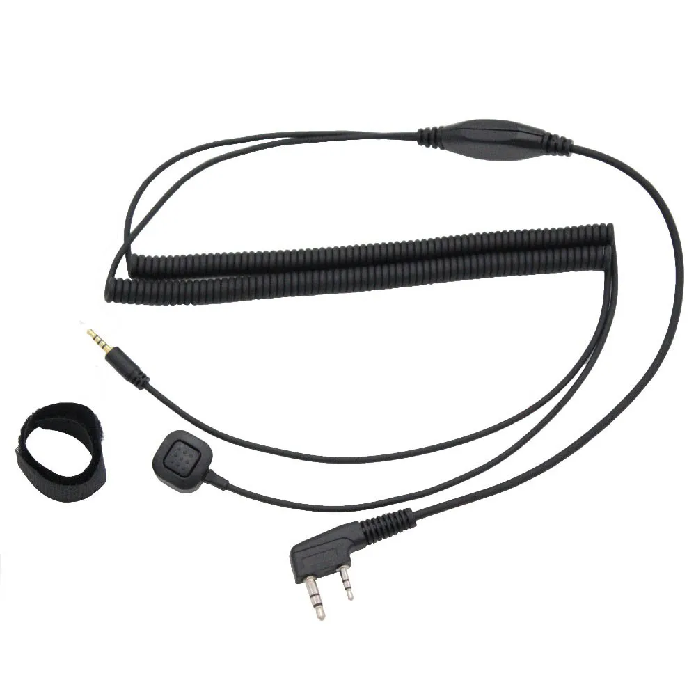 

V3 V6 V8 V1098a V5s Bluetooth Helmet Headset Special Connecting Cable for Kenwood Baofeng UV-5R UV-82 GT-3 Two Way Radio