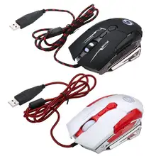 7 кнопок 4000 dpi светодиодный лазерный USB Проводная профессиональная игровая мышь для ПК ноутбука