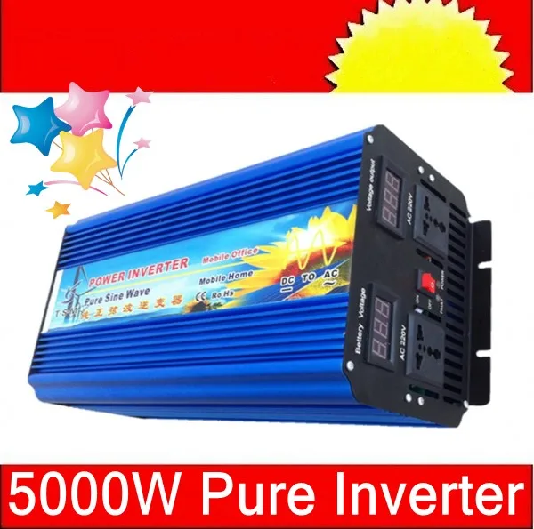 

5000W czysty sinus faHighnik Input 48V Pure Sine Wave Inverter 5000W Peak 10000W 48V DC To 110/220V~240V AC 5000Watt