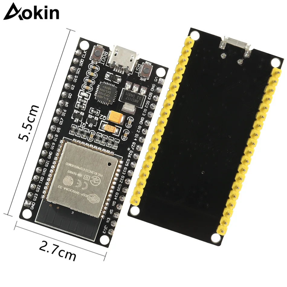 

ESP32 ESP-32 Development Board Wireless WiFi Bluetooth Dual Core CP2104 Filters Power Module 2.4GHz RF For Arduino Nodemcu