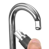 Outdoor 25KN D Shape Auto Locking Gate Carabiner Heavy Duty Buckle Pack Lock Gate Carabiner Climbing Hammock Camping Equipment ► Photo 3/6