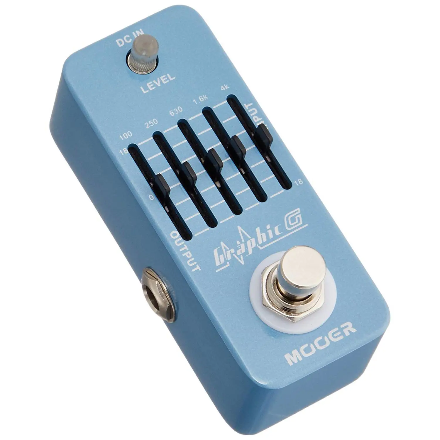 MOOER Graphic G Mini Guitar Equalizer Effect Pedal 5 Band EQ True