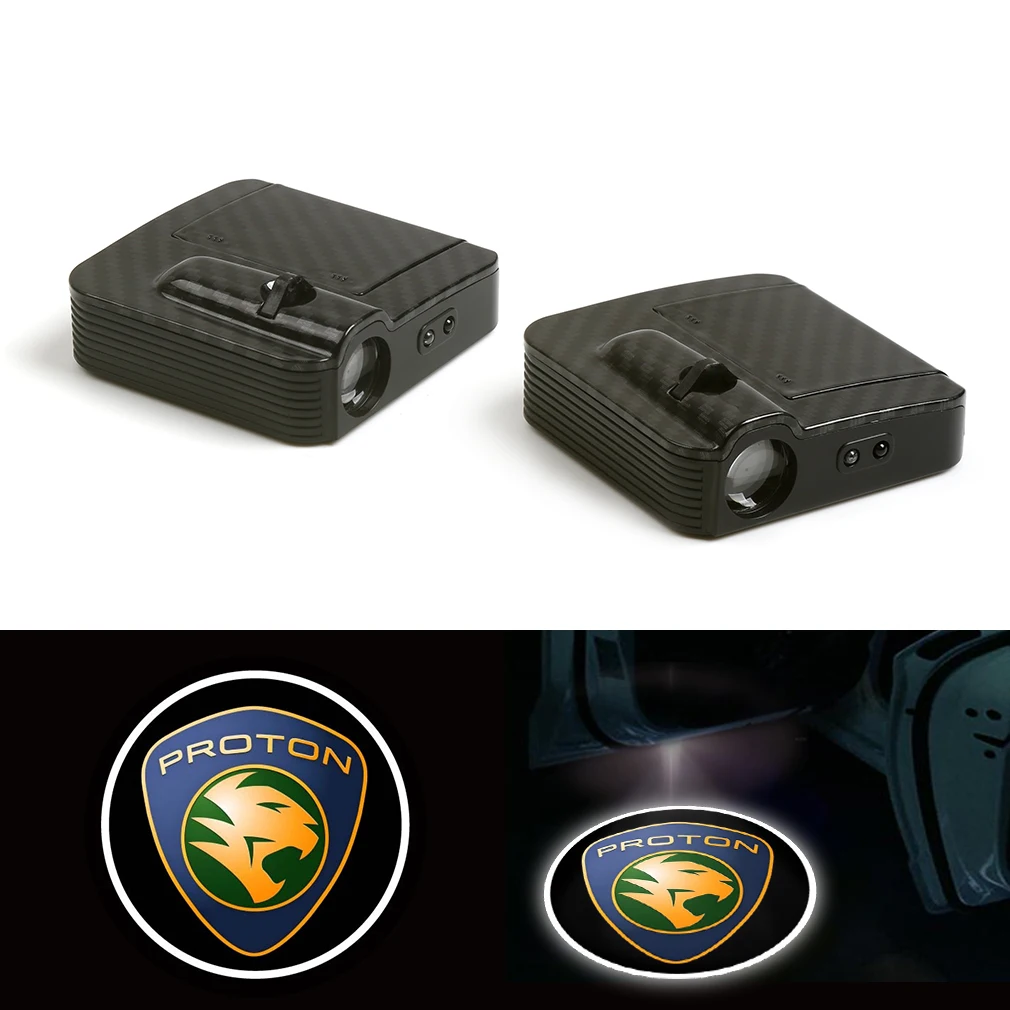 

2PCS For Proton Wireless Courtesy Welcome Car door Light Logo Shadow Projector