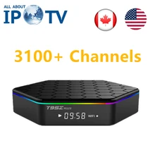 Originele T95zplus IPTV USA Canada Noord-amerika UK Frans Duitsland Noorwegen Denemarken Portugal Brazilië Kanalen T95Z Plus Set Top Box(China)