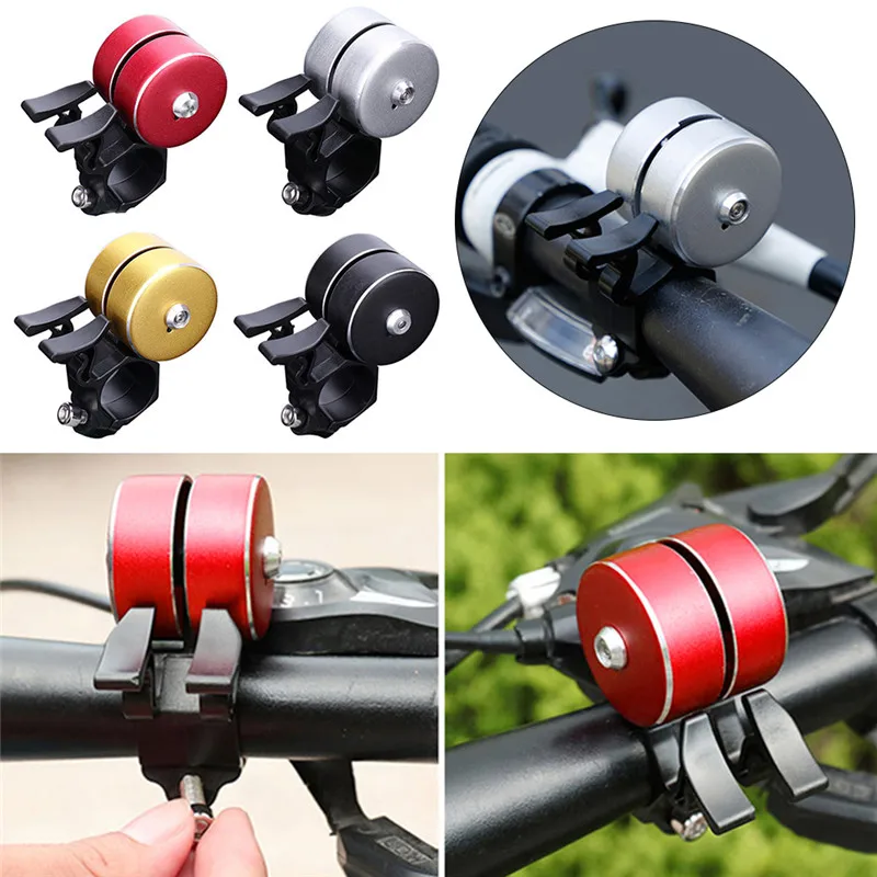

Safety Bicycle Handlebar Metal Bike Horn Sound Bell Double Click 120db Cycling Alarm Bike Accessories For MTB Road Bike Ring
