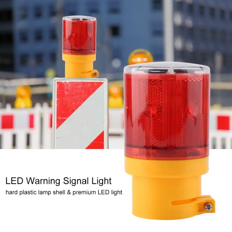 

Flashing LED Warning Light Boat Car Signal Light Solar Power Emergency Security Alarm Strobe Lamp Safety Indicator Light