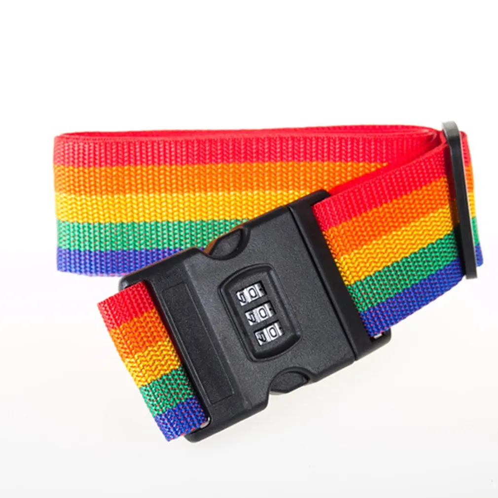 

Travel Luggage Safety Belt Strap Suitcase Packing Adjustable Baggage Bag Belts Buckle With Password Lock