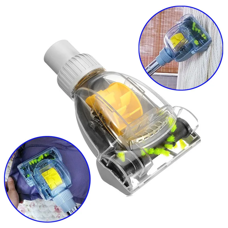 

32mm/35mmUniversal Vacuum Cleaner Accessories Turbo Brush Vibration Brush Remove Mite Deep Clean Turbo Head Convenient Cleaning