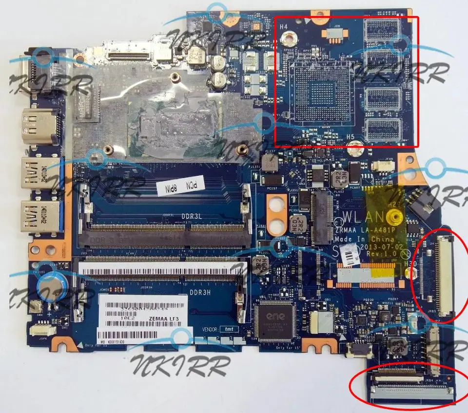 K000151930 Toshiba E55 Laptop Motherboard w// Intel i5-4200U 1.6Ghz CPU