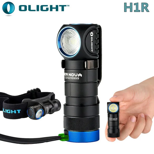 Olight H1R Nova CREE XM-L2 светодиодный 600 люмен RCR123A перезаряжаемый налобный фонарь