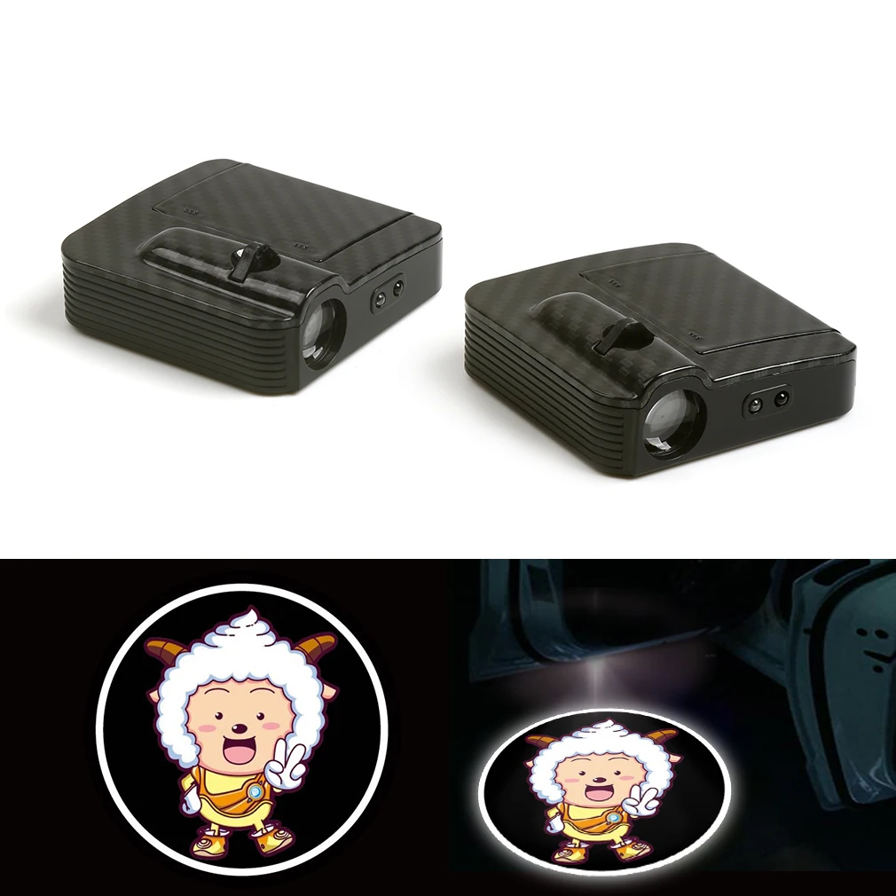 

Wireless Pleasant Goat Courtesy Car Logo Door Ghost Shadow Laser Projector Light