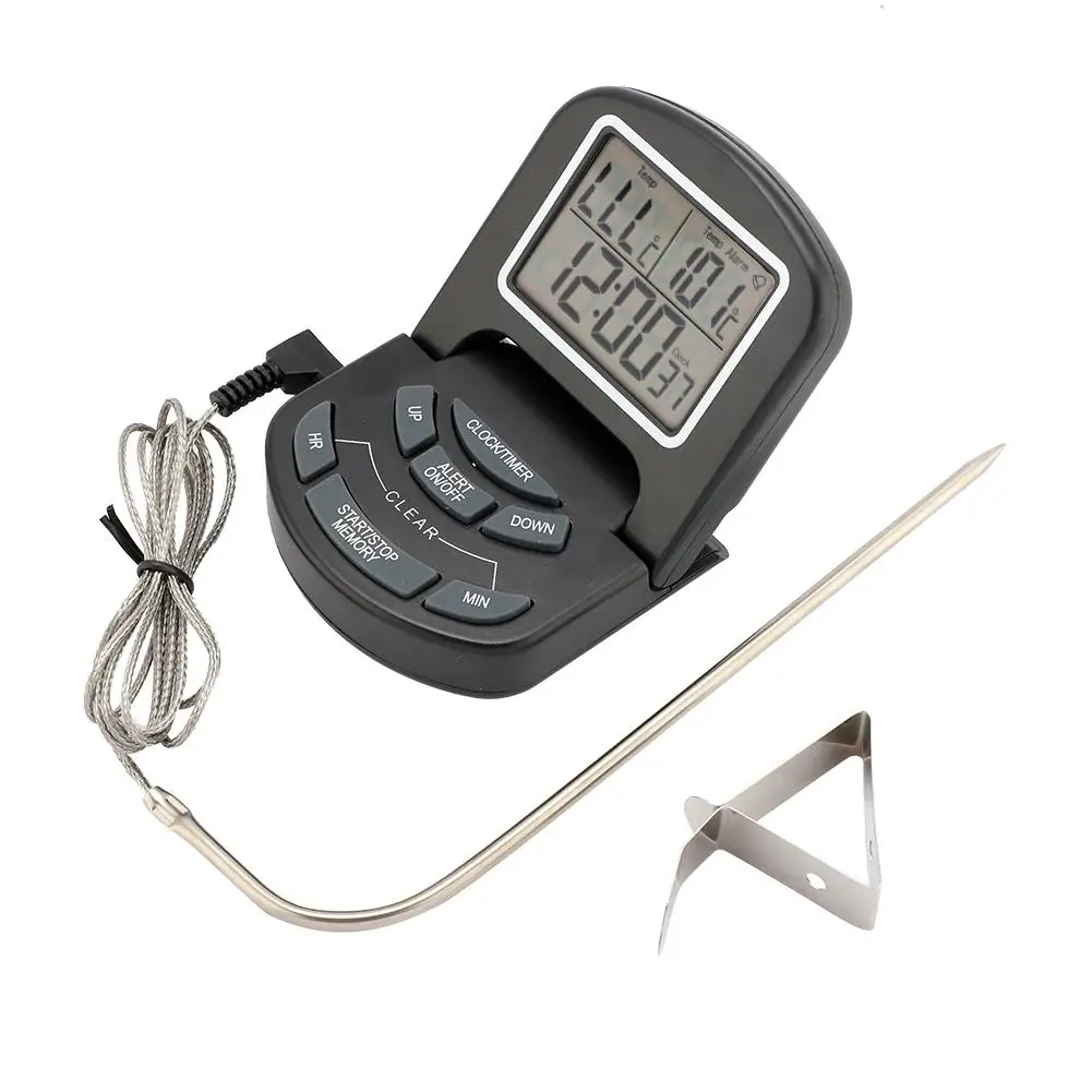 Digital Waterproof Alerts Timing Cooking Thermometer For BBQ Meat Food Tea | Дом и сад