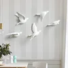 wall decor living room resin birds decor creative wall murals animal miniature figurine 3D Sticker TV background wall ornament ► Photo 2/6