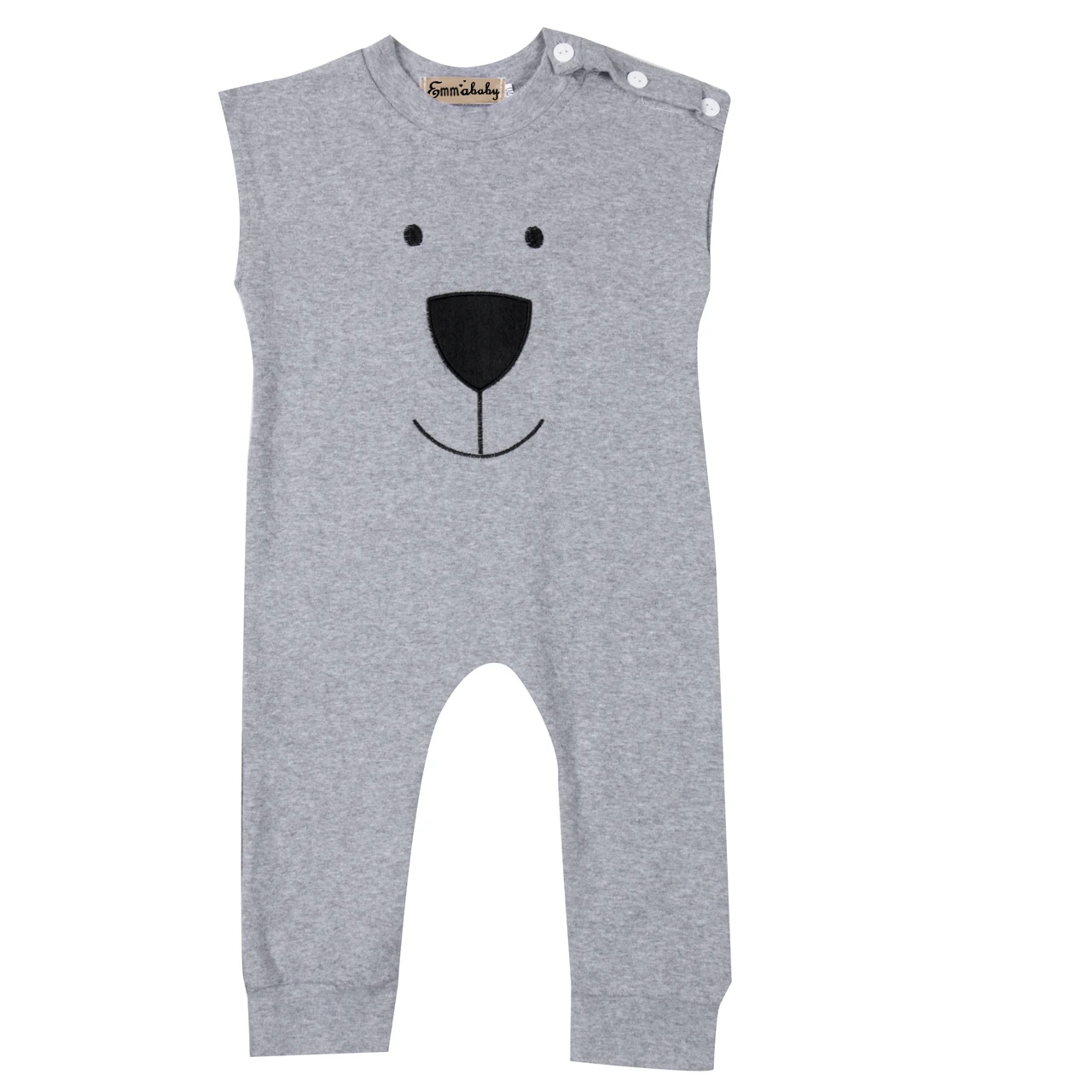 Pudcoco New Brand Newborn Baby Girl Boy Bear Sleeveless Jumpsuit Cartoon Outfits CostumeRompers