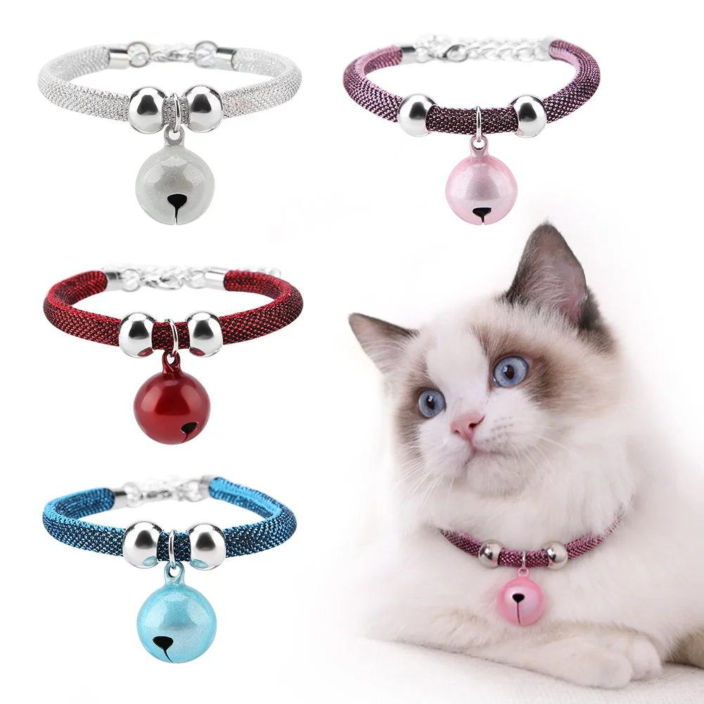 LoveAloe Cat Bell Collar Pendant Neckband Collar Choker Necklace for Small Animals Dog Cat