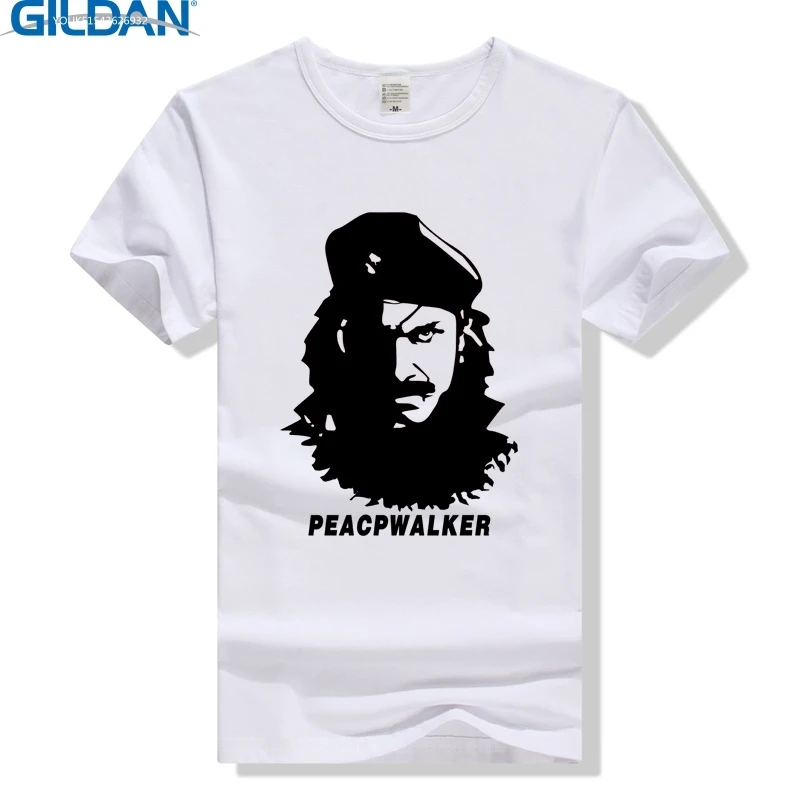 

GILDAN Peace Walker Snake Big Boss T Shirt Metal Gear Solid T-Shirt Cotton Men Women Tee MGS Tshirt Plus Size Sumer Clothing