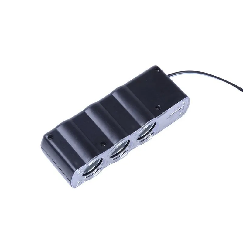 ESPEEDER автозапчасти черный пластик 1 USB зарядное устройство и три розетки