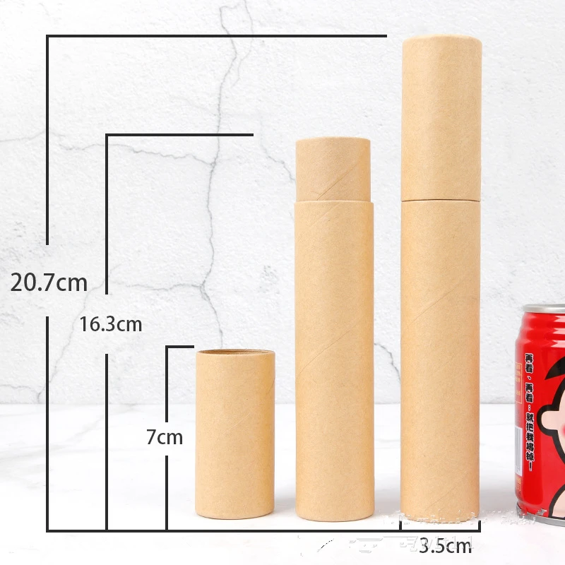 50 шт длинный картон контейнер коробки картонная трубка для карандаша пастельный подарок эскиз почтовая упаковка бутылки крафт упаковка подарок