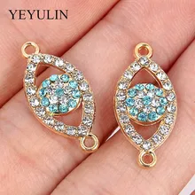 10 шт. золотых кристаллических сплавов для самостоятельного изготовления ювелирных изделий, подвески, ожерелья, браслеты, аксессуары для ювелирных изделий