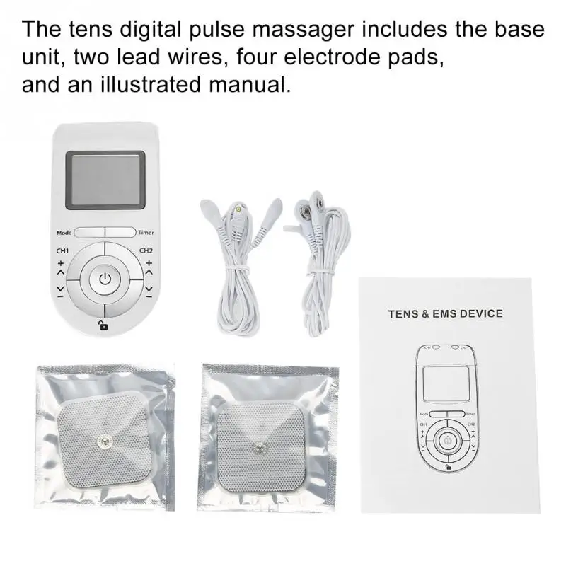 Tens Machine Digital Electrical Acupuncture Full Body Health Care Massager Pulse Neck Back Muscle Stimulator Pain Fatigue Relief Tens Machine Digital Electrical Acupuncture Full Body Health Care Massager Pulse Neck Back Muscle Stimulator Pain Fatigue Relief