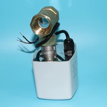 Латунный AC24V/AC220V моторизованный шаровой клапан, 2 ходовой DN15, 20,25, 32,40, 50 Универсальный электрический шаровой клапан