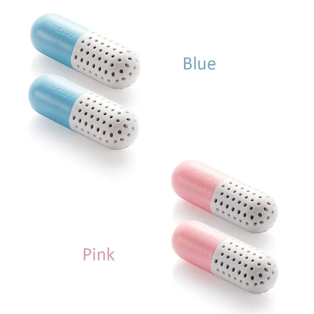 

2pcs Capsule Pill Shape Desiccant Shoe Dryer Deodorizer Hygroscopic Agent for Shoes Drawer Closet