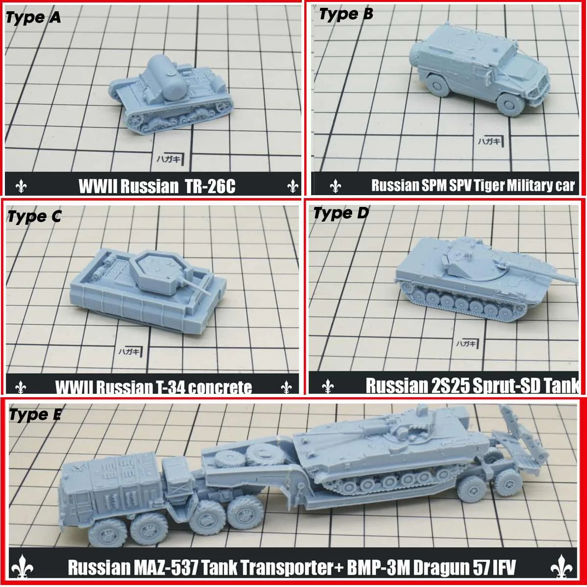 

1/144 Resin Figurines WWII Russian Vehicles Car Auto Tank Series DIY Military Sand Table Model Model Collection Kid Gift 3D Toys