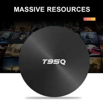 

EastVita 2019 Newest T95Q Android 8.1 Smart TV Box Amlogic S905X2 Quad Core 4/64GB WiFi HD Media Player set tv box T95Q With Box