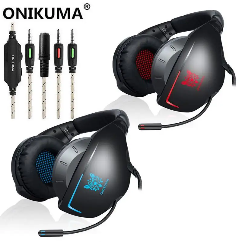 

ONIKUMA K7 Stereo Bass Surround Gaming Headset for PS4 New Xbox One PC Mic For Video Game