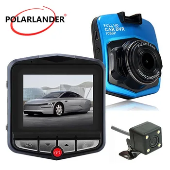 

Free Shipping GT300 Car DVR 1080P Full HD front 140 Degree rear 120 degree wide viewing angle Cycle Recording Video 2 cameras