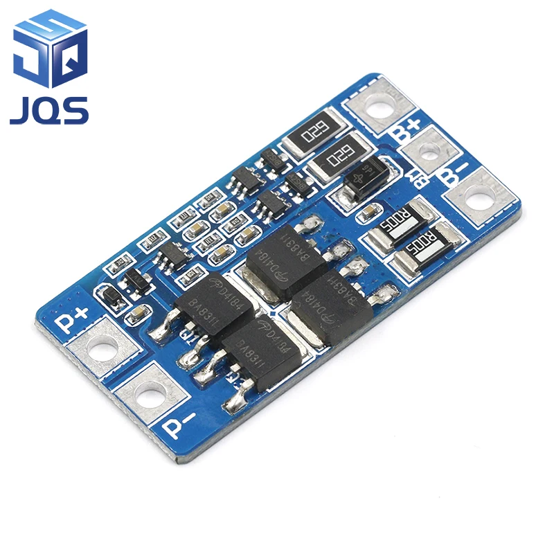 

2S 10A 7.4V 18650 lithium battery protection board 8.4V balanced function/overcharged protection