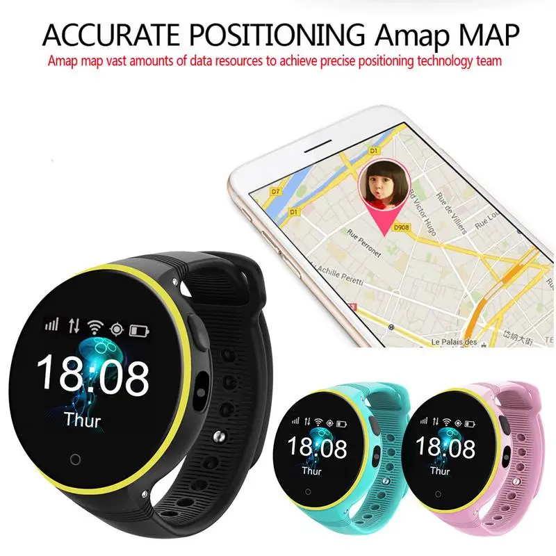 

GPS Children's Children Intelligence Game Phone Smart Watch Color Screen GPS Anti-lost Watch Children Kids Color Screen