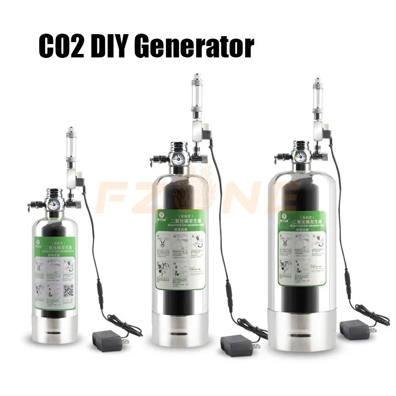 

Aquarium CO2 DIY System Co2 Generator Kit With Pressure Gauge Bubble Counter Filter And Soleonid(Optional)