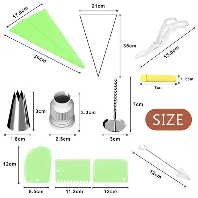Инструменты для самостоятельного приготовления тортов 62 шт./компл. русские трубчатые насадки для крема украшения торта Советы Форма для выпечки кондитерский мешок выпечки кондитерские изделия