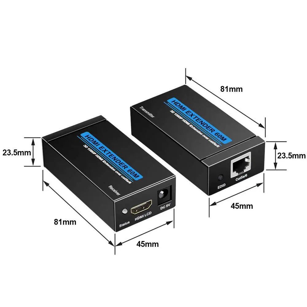 Расширитель Full HD 1080P 3D HDCP EDID Ethernet LAN кабель коммутатор сети RJ45 к нет удлинитель
