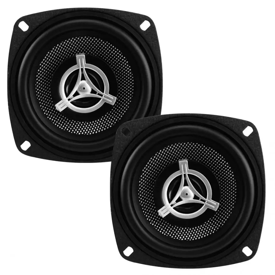 Equipo de sonido 2 шт. 4 дюймовые автомобильные аудио коаксиальные колонки музыкальные