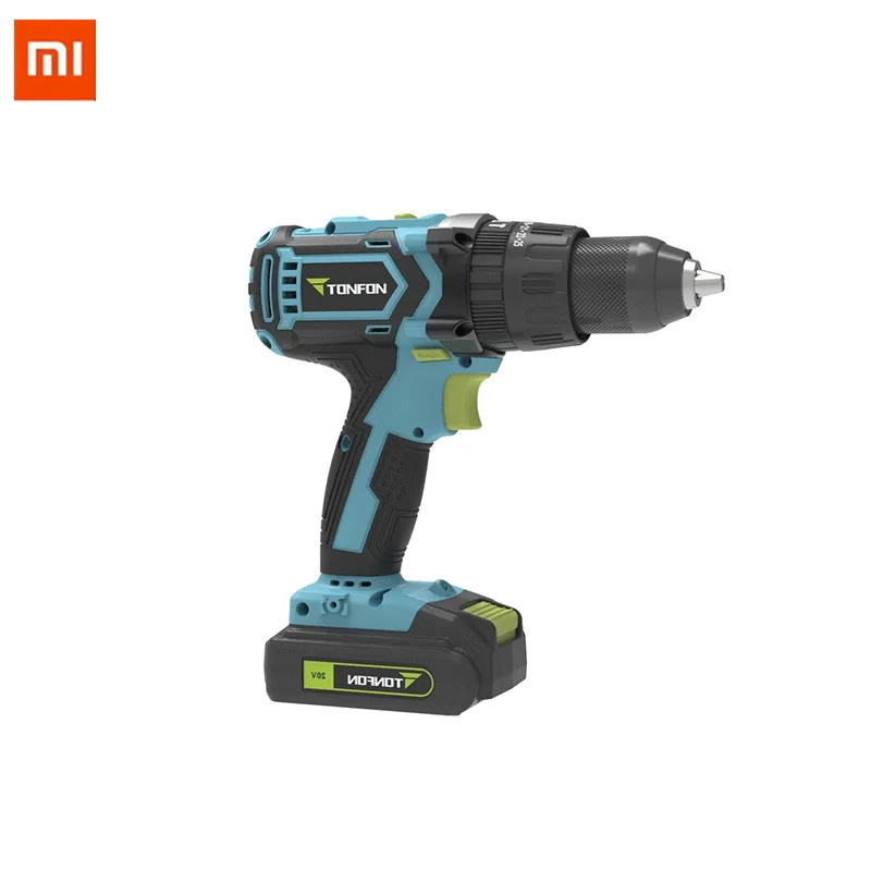 

XIAOMI Tonfon 3 in 1 20V Rechargable Impact Drill Cordless Electric Screwdriver Drill with Bits