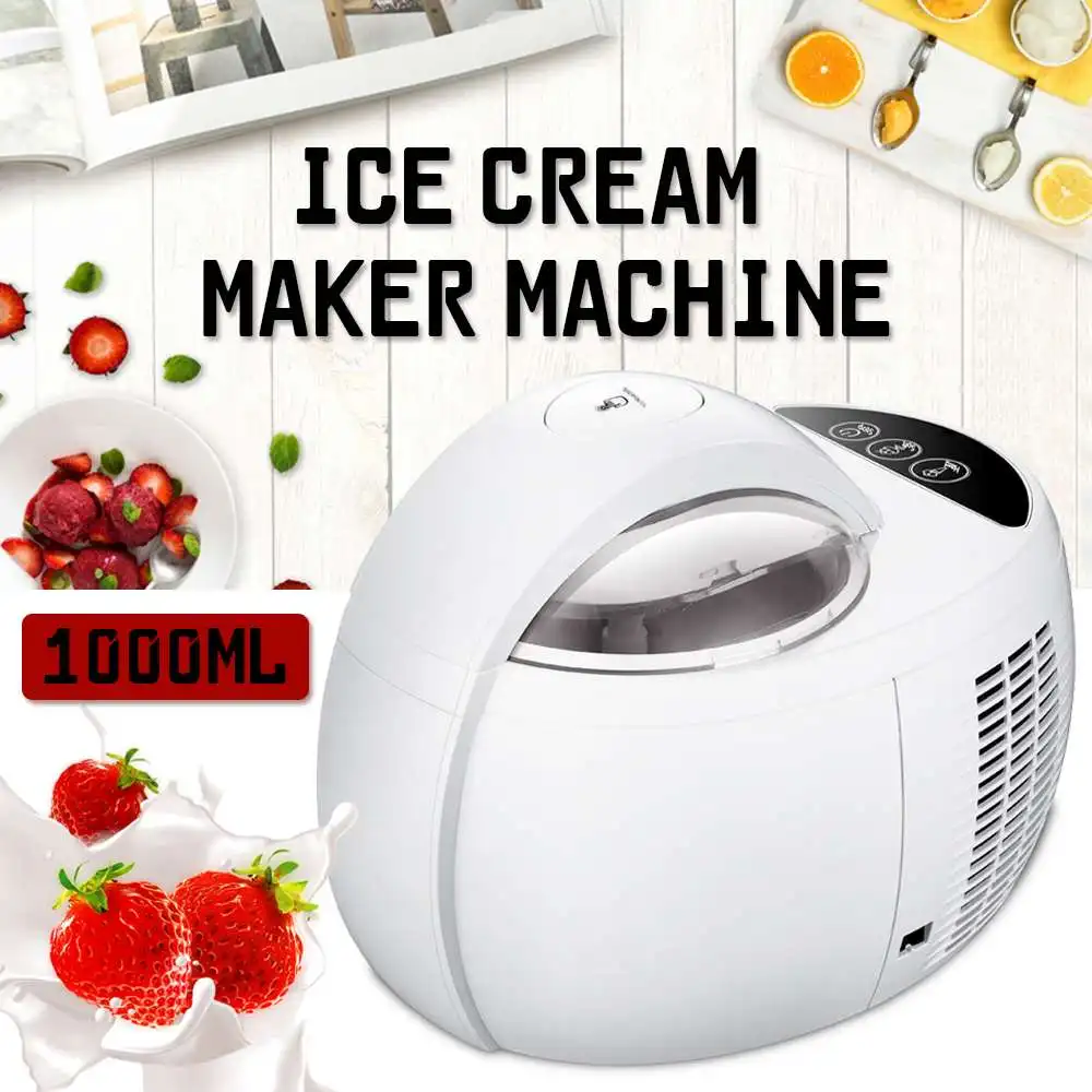 

110W 1000ML Ice Cream Machine automatic DIY Multifunctional Fruit Ice Cream Maker Homemade Dessert