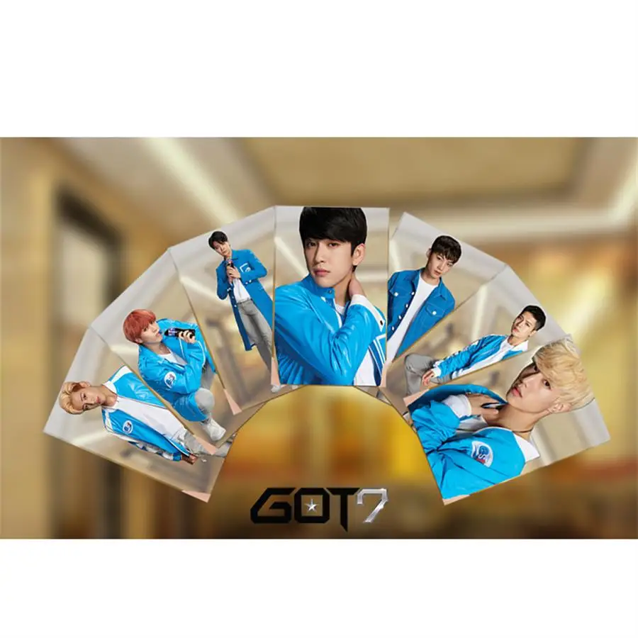 

Kpop GOT7 Members PVC Clear Photo Card JB Bambam HD Photocard Jackson Yugyeom Collective Cards