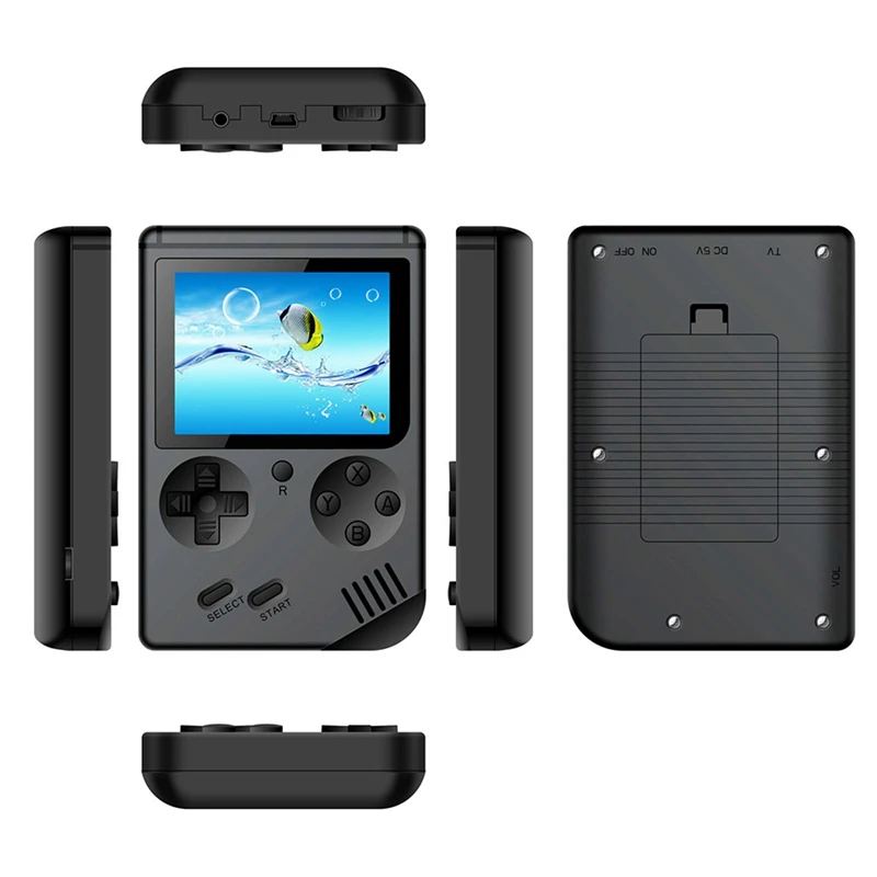 Coolbaby ретро мини 2 Rs-6A портативная игровая консоль эмулятор встроенные 168 игры видеоигры портативная консоль(черный