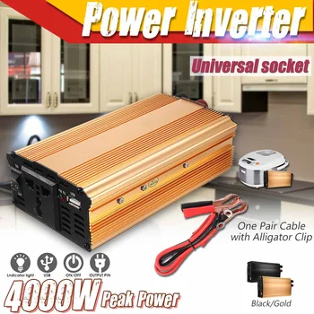 

KROAK DC 12V To AC 220V Solar Power Inverter 4000W Modified Sine Wave Converter for car and truck
