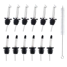 12 упаковок вакуумная Кофеварка трубки для разливки из бутылок набор ликер Pourers с колпачками Коническое горлышко с резиновыми пылезащитными колпачками и 1 бесплатно C