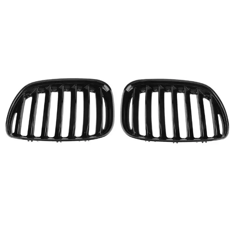 

2pcs Gloss Black Front Kidney Grill Grilles for BMW E53 X5 708315881535