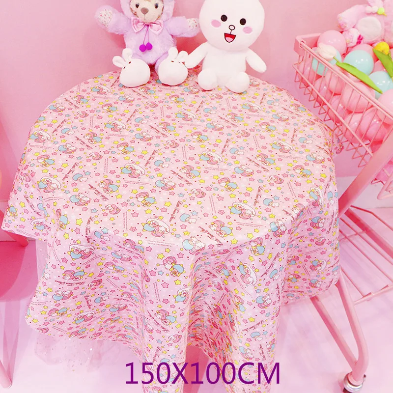

150x100cm Cartoon Christmas Tablecloth Little Twin Stars Oxford Table Cloths Cover Rectangular Waterproof For Home Kids Gifts