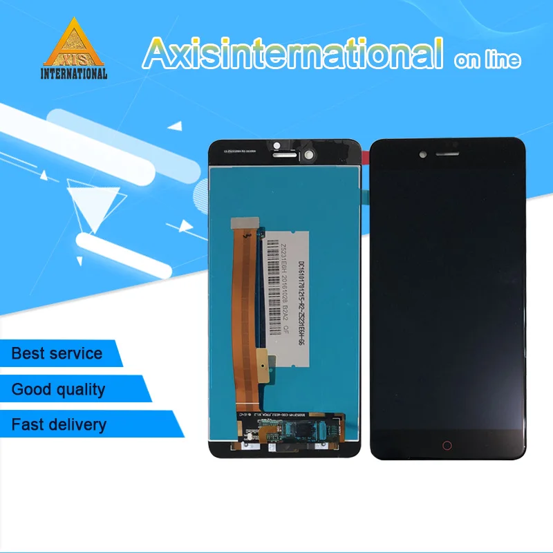 

For 5.2'' ZTE Nubia Z11 Mini S NX549J Axisinternational LCD Display Screen+Touch Panel Digitizer For ZTE Z11 Mini S Touch Screen